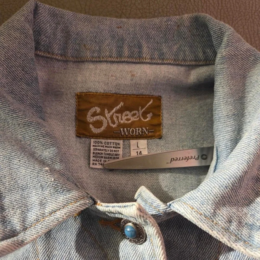 Vintage 1980s denim frill jacket - Picture 6 of 6